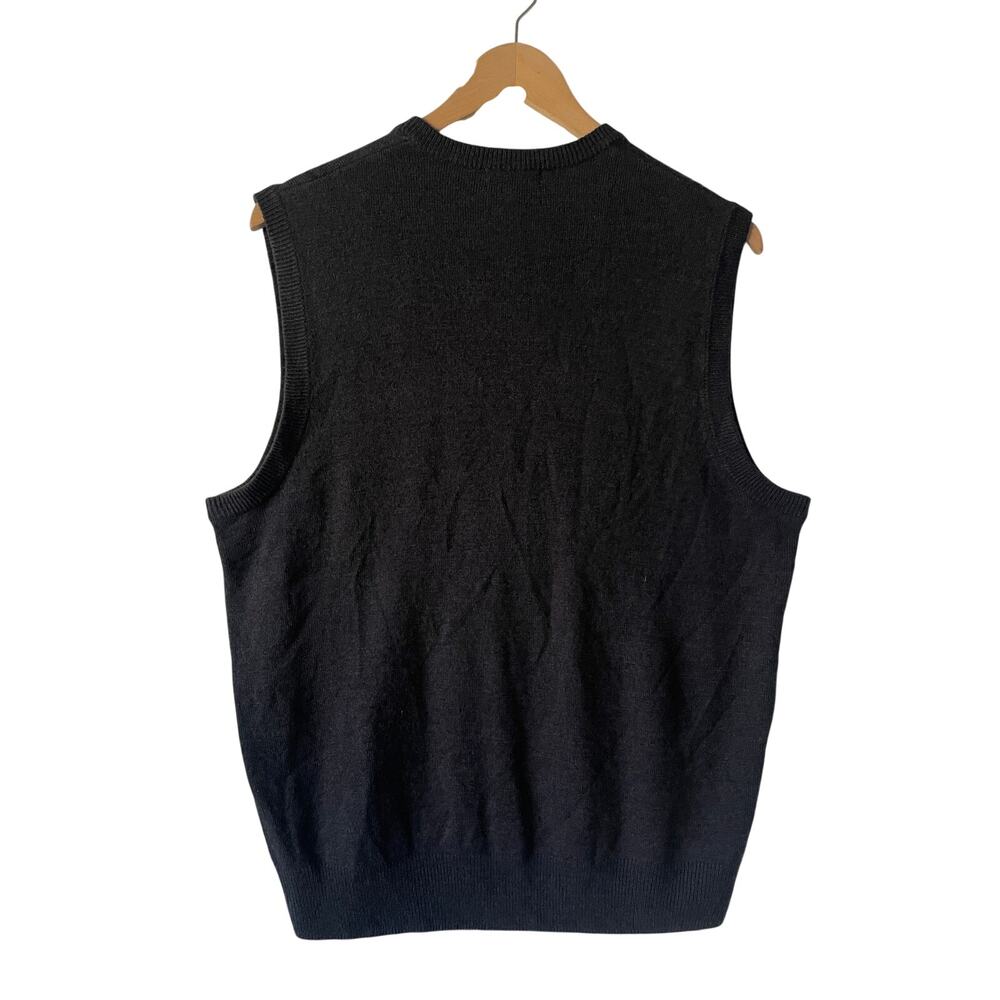 Dockers Mens Sweater Vest Argyle Preppy Navy Academia Pullover Size Medium - Picture 9 of 9